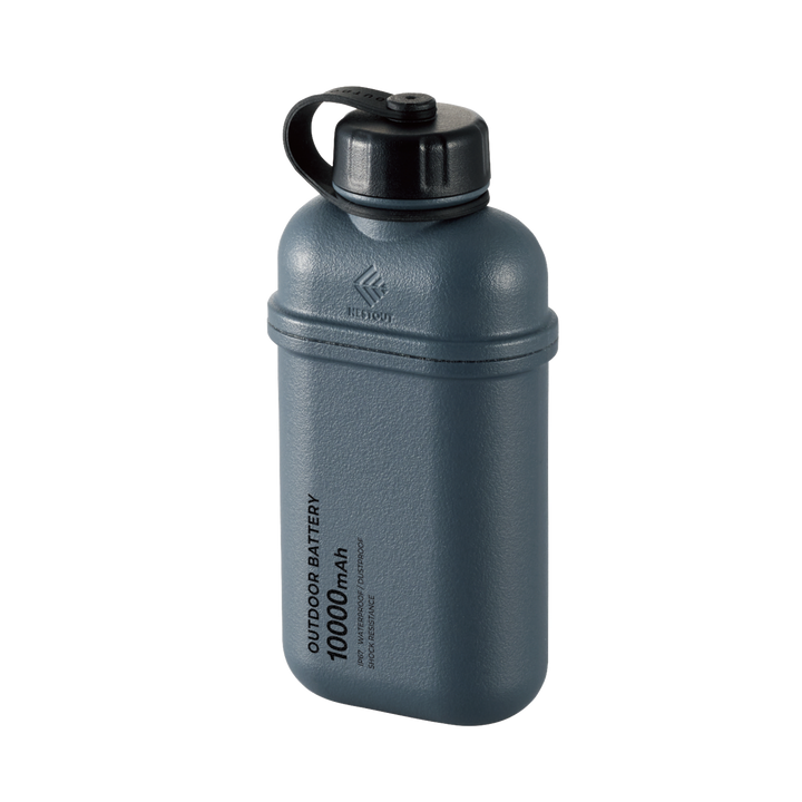 blue grey vintage canteen charger - 10000 mAh - water proof battery for adventures