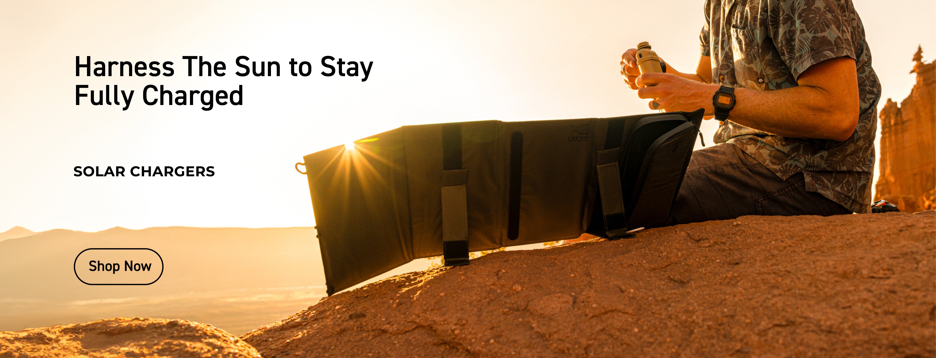 harness the power of the sun to stay fully charged - shop NESTOUT portable solar chargers 