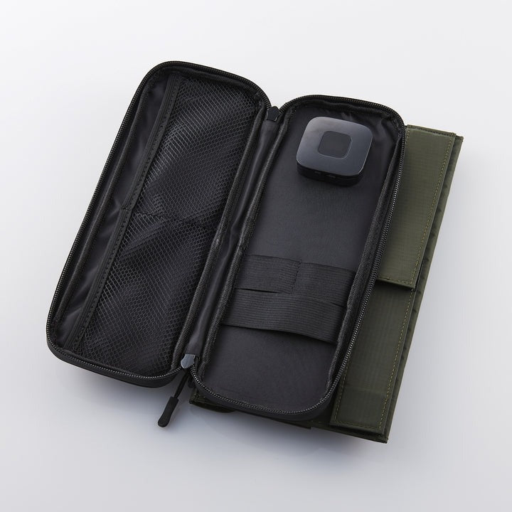 interior view of storage pouch and plugin | outdoor innovative camping accessories