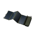 olive green 4-panel portable solar panel for charging portable power banks while hiking, backpacking, canoeing, camping, and more | NESTOUT accordion fold solar panel