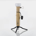 NESTOUT 5k battery in use with the lamp attachment - rugged outdoor lighting equipment for content creators - light with a tripod - water resistant camping gear